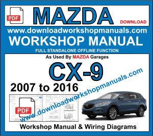 Mazda CX9 Workshop Repair Sevice Manual PDF